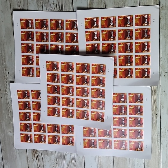 100 USPS Diwali Forever Postage Stamps Hindu Festival of Lights Holiday Wedding - Picture 2 of 5